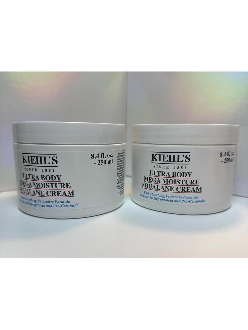 BUNDLE 2 Kiehls Ultra Body Mega Moisture Squalane Cream 250ml